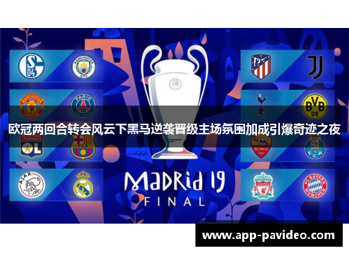 欧冠两回合转会风云下黑马逆袭晋级主场氛围加成引爆奇迹之夜