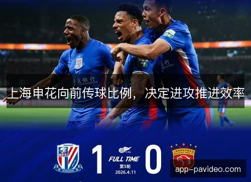 上海申花向前传球比例，决定进攻推进效率